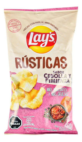 Papas Fritas Lays Rústicas Cebolla Pimienta Universo Binario 0