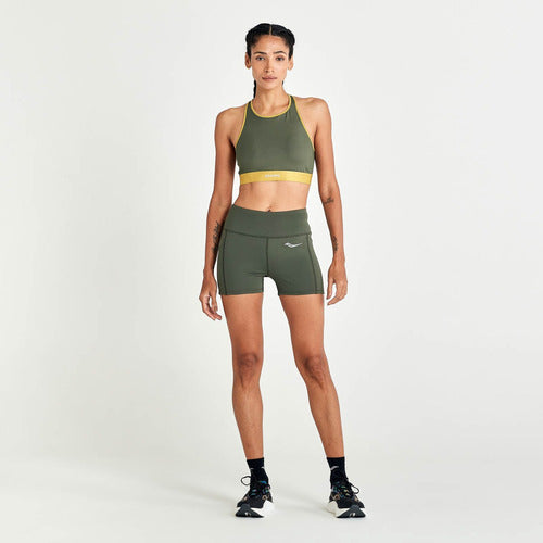 Saucony Pinnacle Green Women's Sport Top 1