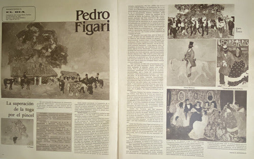 Vintage El Día N° 2535 Pedro Figari Pintor Abogado  1982 1