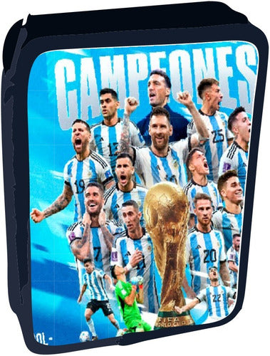 Canopla Pencil Case 2 Levels Argentina Champion World Cup 0