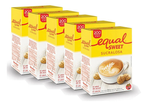 Equalsweet Sucralosa x 200 Pack of 5 Boxes 1