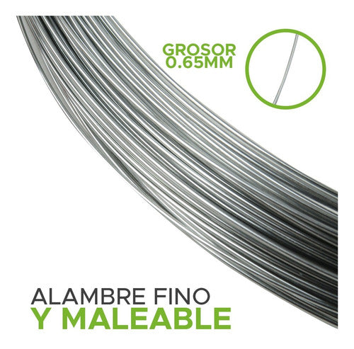 Alpazinc Smooth Wire 0.65mm Fine Bijou Supply x 30m 3