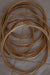 Set of 10 Braided Wicker Rings 15cm each 2