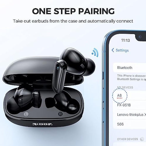 Hyyeosd Wireless Bluetooth Earbuds with Charging Case 1