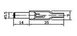 Quiwi Plug DC 2.1mm X 5.5 (L14) - K311WL - Taiwan - Pack x 5 1