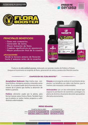 Combo Namaste Oro Negro Flora Booster 100ml Bases Vege Flora 1