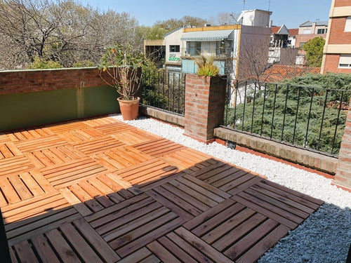 Wooden Tiles for Patios, Terraces, and Balconies 60x60cm 5