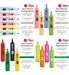 Kit 8 Highlighters Thick Filgo Fluo Essential Text 4