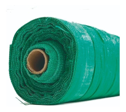 Rafia Cubrecerco Lona Verde 70grs Rollo De 1.5mt X 100mt 2