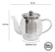 Glass Teapot with Stainless Steel Infuser and Lid 500ml - Pettish Online 1