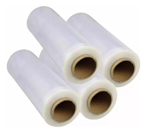 Set X4 Film Nylon Stretch Embalar Paletizar 500 Mts 24 Mic 0