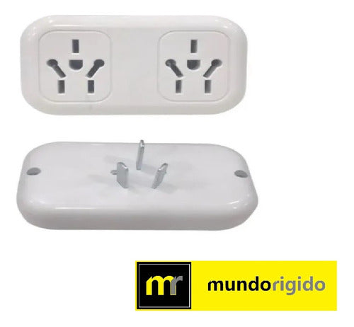 Enchufe Adaptador Multinorma Doble - Envios Full 1