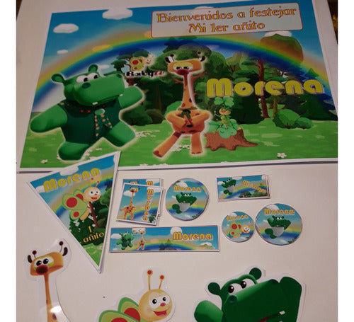 Baby TV Birthday Printed and Cut Babytv Personalized Kit 2