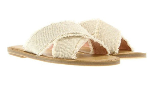 Toms Sandals Metall Jute Beige 1