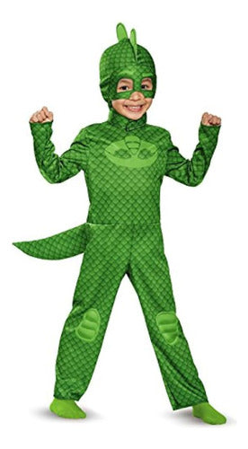 Disfraz De Gekko Classic Para Niños Pequeños Pj Masks, Media 0