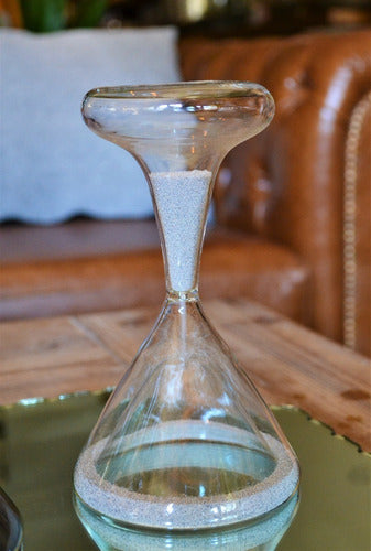 Luciano Dutari Antique Style White Sand Timer 17x11 Cm #463 1