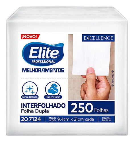 Papel Higiénico Intercalado Elite Caja 48 Paq X 250 U (6621) 0