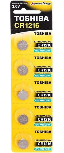 Combo X 5 Pila Toshiba Cr1216 3v Lithium X1 Febo 0