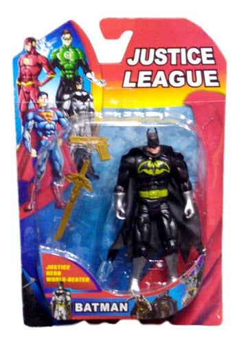 Superheroes Action Figures Pack: Flash, Green Lantern, Batman - 15 cm Each - Individual Unit 1