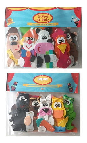 Din Don Animal Finger Puppets x 20 with Free Shipping 0