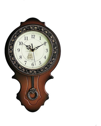 Xichen Retro European Style Simulated Wood Pendulum Clock 0