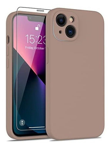 Funda Para iPhone 13 Protección Cámara + Protector Pantalla 0