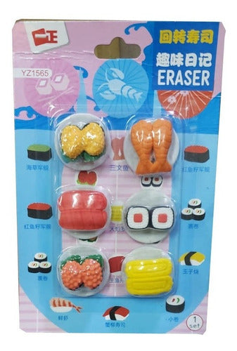Sushi Rubber Set Ideal for Dolls 1