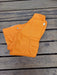 Baby Blue Cargo Pants with Orange Details in Gabardine Fabric 2