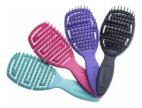 Dompel Professional Anti Frizz Detangling Brush Maya 0