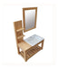 70cm Hanging Wood Vanity with Basin and Mirror - Free Shipping 72