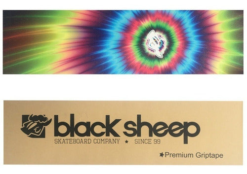 1 Lixa Black Sheep Tie Dye Premium Griptape Skate Emborracha 0