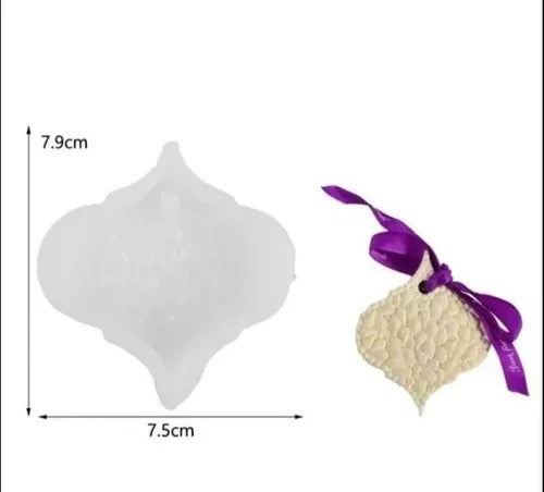 Molde Silicona Colgante Gota Texturada , Llavero Para Resina 1