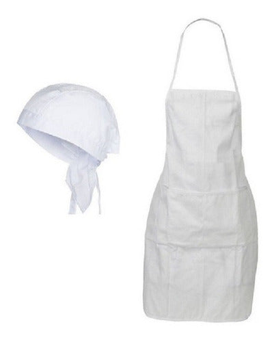 Manteleria Carim Kitchen Apron Set with Chef Bandana 0