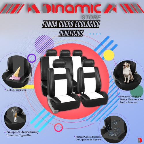 Dinamic Eco-Leather Seat Covers for Chevrolet Corsa 6