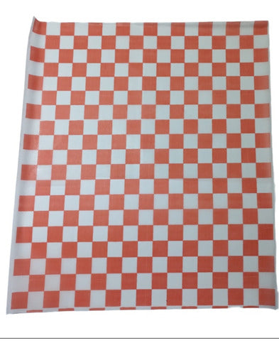 Papel Parafinado Cuadrado Rojo Hamburguesas 36cmx46cm X Kilo 0