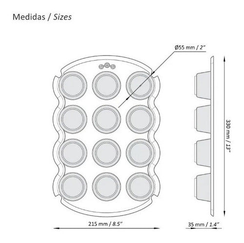 Bakeware Set Si O Si - Silicone Muffin Tin, Tart Pan, Bread Loaf Pan 1