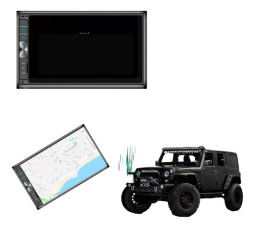 Radio Multimedia Para Jeep Wrangle Gps Wince Usb 0