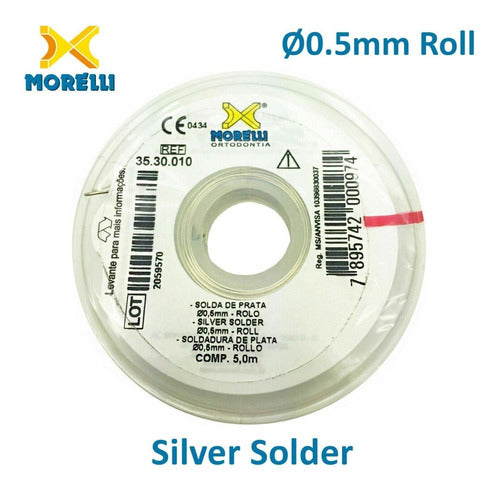 Silver Solder x 5 Meters Morelli 35.30.010 Dentistry 0
