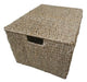 Ciccarelli Deco Seagrass Storage Basket with Lid and Handles 34x26x18 0