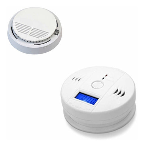 Global Net 1 Carbon Monoxide Detector + 1 Smoke Sensor 0