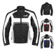 HWK Chaqueta Moto Spyder Gris XL Resistente Al Clima Con Armadur 0