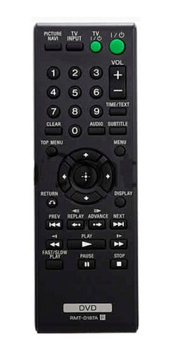 Compatible Sony DVD 299 Zuk Remote Control 0