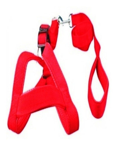 Generic Adjustable Plush Dog Harness + Large Pet Leash 0