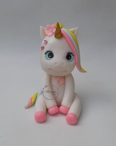 Maripola Pastelería Unicorn Cold Porcelain Cake Topper 0