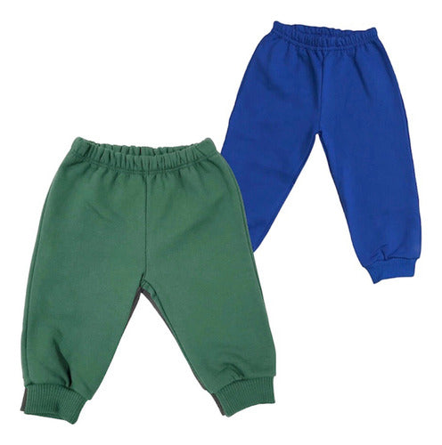 Pack of 2 Baby Fleece Jogging Pants Cotton Combo for Kids 5