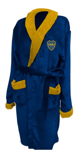 City Blanc Boca Juniors Adult Plush Coat Jacket Teoytino Chnn 0