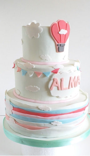 Pasteleria Prut Tortas Infantiles, Globo Aerostatico, Primer Año, Baby Shower 4