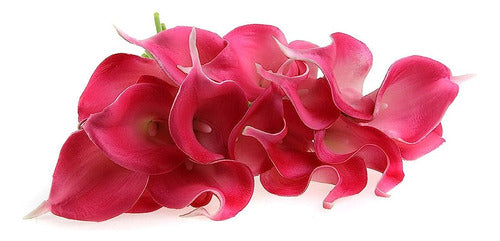 Ewanda Tienda 10 Pcs Real Touch Artificial Calla Lily Latex 3