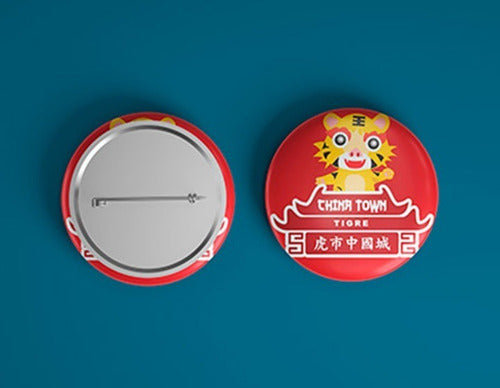 Nakazato Diseño: 15 Pins Botones Personalizado o Publicitario 55 Mm 5