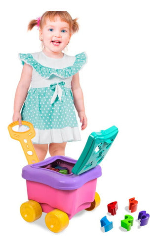 Cardoso Toys Carrito De Arrastre Porta Juguetes Baúl Con Números 0